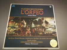 3 LP box Monteverdi L'Orfeo Harnoncourt Concentus musicus Telefunken SKH 21