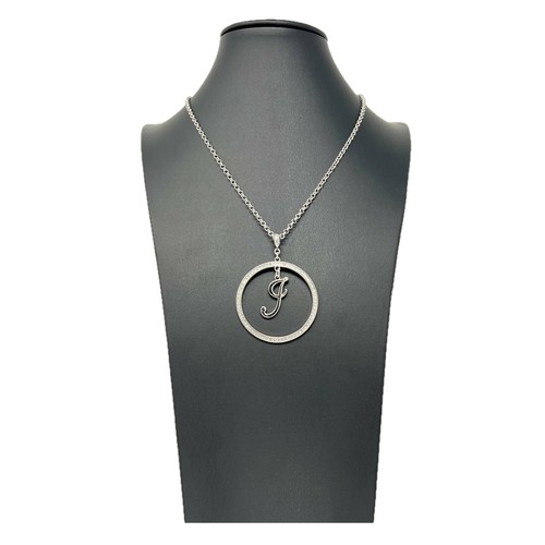 Collana lettera strass - collana, "