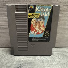 Cartuccia The Karate Kid Nintendo NES 1987 per ricambi/riparazione NON FUNZIONANTE
