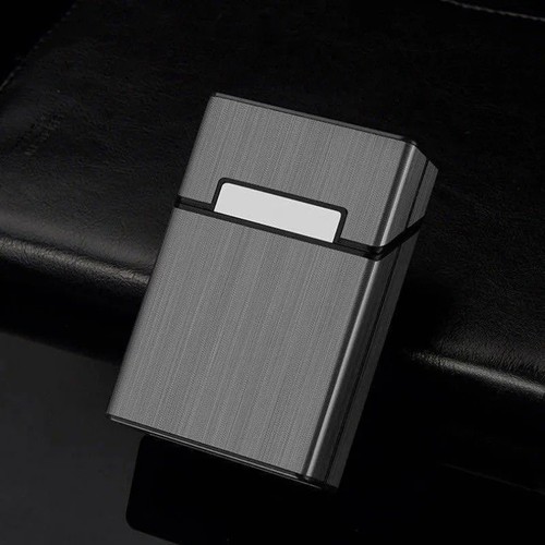 Portable metal cigarette case - cigarette,