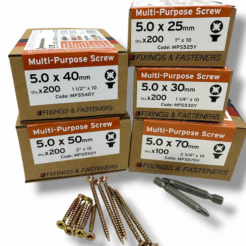 Viti per legno assortite - 5, mm