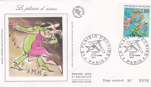 Francia 1993 fdc piacere di - francia,