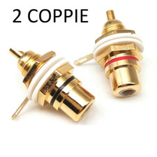 2 pezzi Coppie connettore RCA