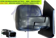SPECCHIO SPECCHIETTO RETROVISORE ELETTRICO NERO DX RENAULT TRAFIC DAL 2021