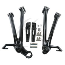 PAIR OF BLACK REAR FOOTRESTS