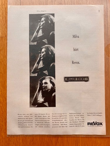 Revox lettore milva - cd, h2