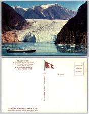 Cartolina nave ghiacciaio