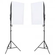 Kit per Studio Fotografico con Set Luci, Fondale e Riflettore