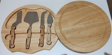 TAGLIERE PER FORMAGGI IN LEGNO CON SET DI 4 COLTELLI