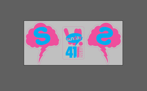 Set decalcomanie forcella