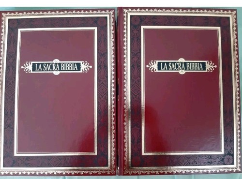 Bibbia due volumi con - in,