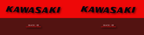 Kawasaki 500 h1d - h1e, decals