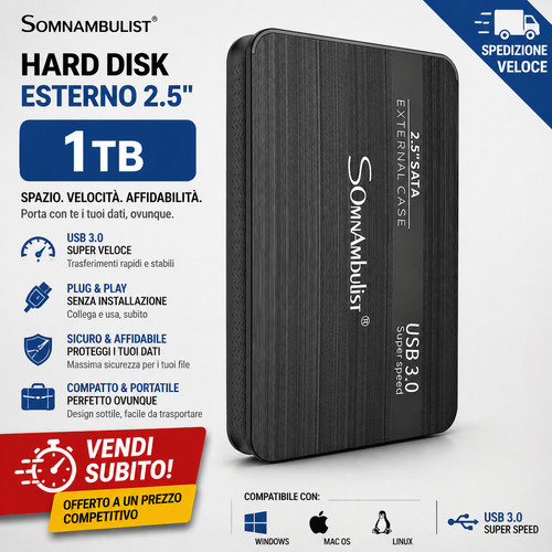 Hard disk esterno 1tb - hard,