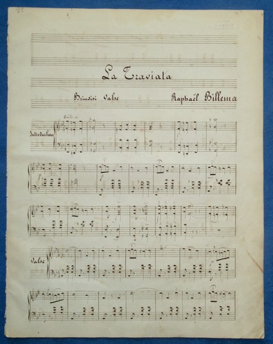 Verdi traviata manuscrit - traviata,