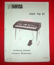 FARFISA VIP-61 Service Manual repair Original Schematic Diagrams Schema 111128-E