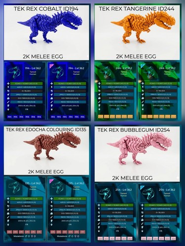 Tek rex melee 8x - [2k,