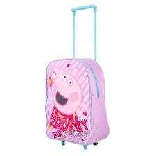 Zaino Trolley Con Ruote Per Bambini Peppa Pig Valigia Da Cabina Per Viaggi