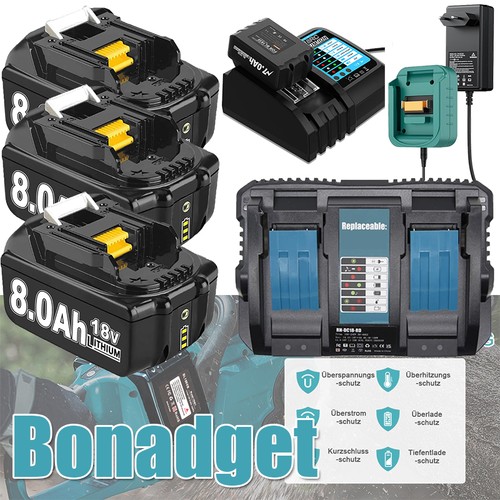 18v 0ah per - 18v/8,0ah, batteria