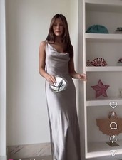 Abito midi zara raso scollo - abito,
