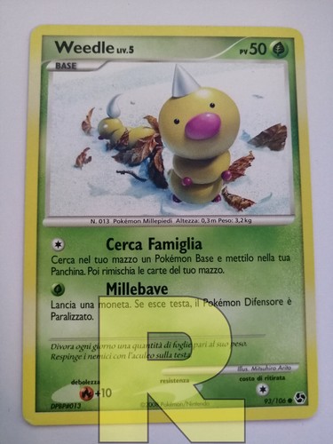Weedle incontri - lv.5,