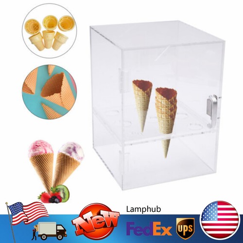 Acrylic ice cream cone - cone, holder