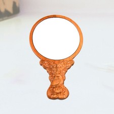  Specchio per trucco pieghevole 1Pc 13cm Specchio per trucco pratico in legno