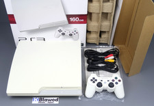 Sony PlayStation 3 PS3 CECH 3000A Classic Console Bianca 160GB Box Testato F/S