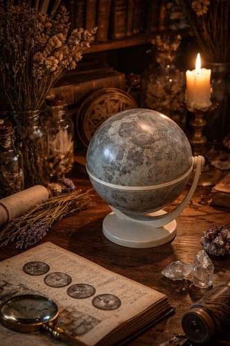 Globo lunare vintage - lunare, rotante
