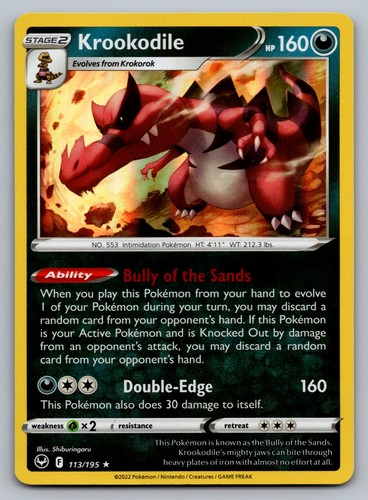 Pokemon krookodile holo raro - pokemon,