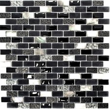 Vetro Pietra Shell Nero Parete