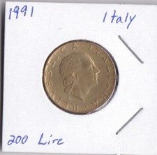 1991 Italy 200 Lire
