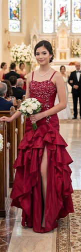Abito cerimonia rosso con - da,