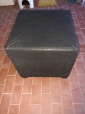 Pouf Cubo Ecopelle Nero