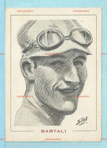 Cartolina con ciclista gino - cartolina,