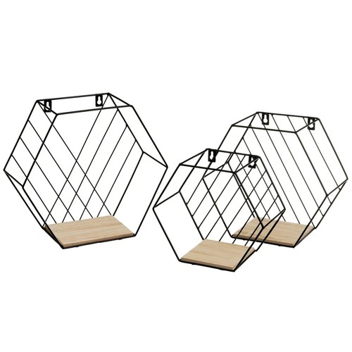 Set mensole esagonale da - set,