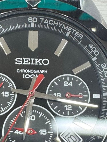 Seiko chronograph 100m - 100m, water