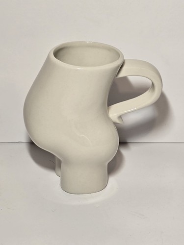 Tazza ceramica bianca - , pancia