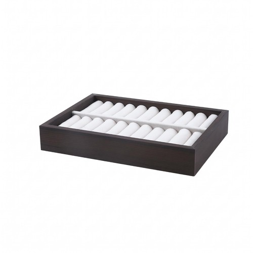 Organizer anelli velluto legno - organizer,