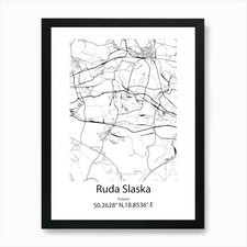 Ruda slaska polonia - ruda, mappa