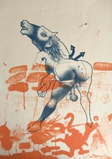 GUERRESCHI GIUSEPPE litografia su carta 70x50 cm 87/100