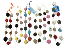 COLLANA PALLINE ALL'UNCINETTO BIGIOTTERIA FATTA A MANO CIRCONFERENZA CM 30