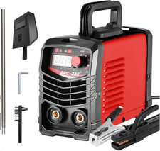 Saldatore ARC 220V 225A, saldatrice elettrica portatile IGBT con schermo digital