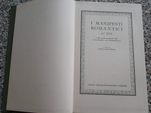 Manifesti romantici del 1816 - manifesti,