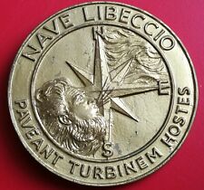 CREST MEDAGLIONE "NAVE LIBECCIO" FREGATA MISSILISTICA MARINA MILITARE ITALIANA