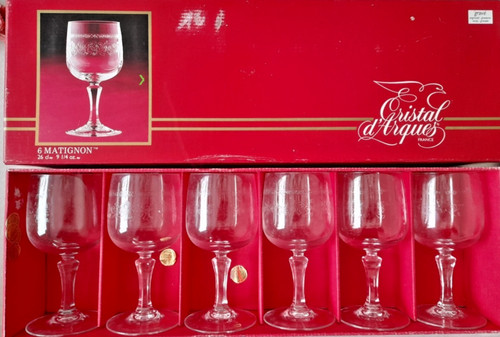 Cristal arques verres - 6, a
