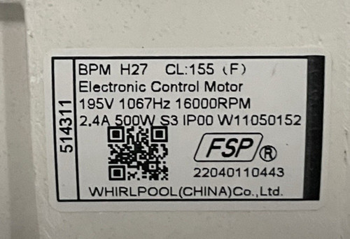 Motore inverter lavatrice - , bpm