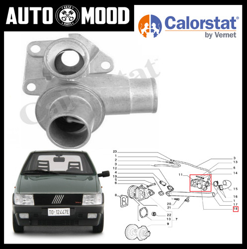 Termostato refrigerante fiat - termostato,