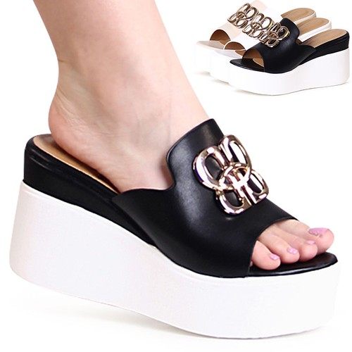 Sandali con tacco cuneo - con,