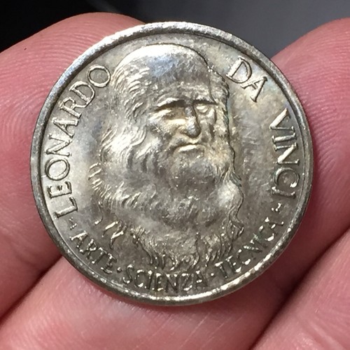 Medaglia leonardo vinci - leonardo, da