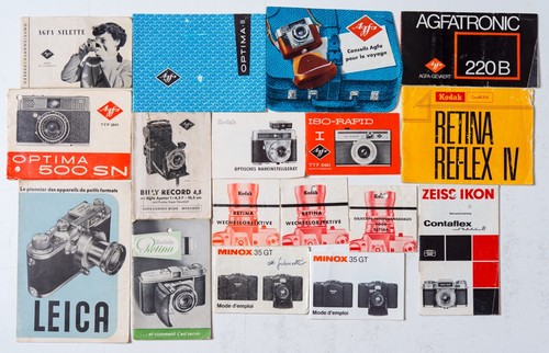 Lotto depliant vintage manuali